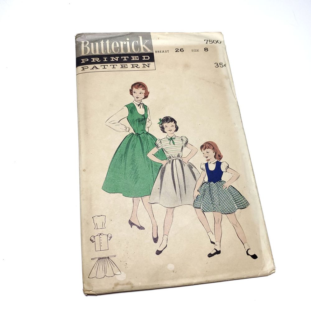 Vintage | Sewing Pattern Girls Outfit 6-12